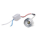 1W 100LM 6500K White LED Ceiling Lamp Down Light with LED Driver (AC 86~265V)