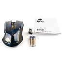 Mouse Óptico de Alto Desempeño USB para Videojuegos (2500 DPI, Negro)