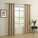 (Two Panels) Stripe Connection Jacqaurd Energy Saving Curtains