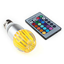E27 1W 270-300LM RGB Light Crystal LED Ball Bulb (85-265V)