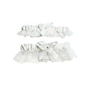 2-Piece Satin/Lace With Bowknot/Beading Wedding Garters