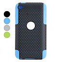 Detachable Design Plastic and Silicone Case for iPod Touch 4 (Assorted Colors)