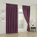 (Two Panels) Modern Embossed Geometric Blackout Curtains