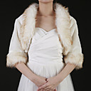 Gorgeous Faux Fur Half Sleeve Wedding / Special Occasion Coat / Jacket / Wrap