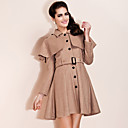 ts Wolle ruffle Trenchcoat