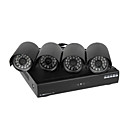 4 Channel Dvr Kit with 1 Channel D1 Recording And 4 Channel 420TVLine CMOS Camera