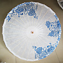 blauw en wit patroon regenvast zonnefilter bruiloft paraplu