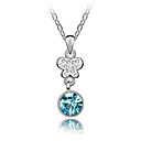 moda con pendente in cristallo austriaco reali platinato anti-allergia delle donne (più colori)