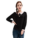 basic dames chiffon lange mouwen shirt