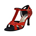 satén t-strap latino / salón de baile zapatos de baile de rendimiento con hebilla (más colores)