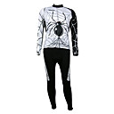 Abiti da uomo in bicicletta lungo Kooplus Quick Dry una Spider (Design)