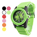 homme en plastique montre bracelet à quartz analogique (couleurs assorties)