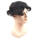 100% cabelo indiano de Remy curto Direto Mens Toupee