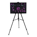 3.6W Black LED Lighted Writable Menu Board Multi-colored (28 Light Modes / Marker Included / Easel not Included)