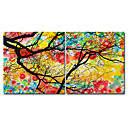 Hand Painted Oil Painting Floral - set of 2