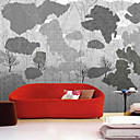 Grey Trees Nature Mural