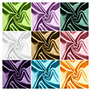 98% Polyester/2% Spandex Woven Solid Charmeuse By The Yard (Many Colors)