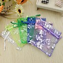 Butterfly Design Favor Bags With Ribbon - Set of 12 (More Colors)