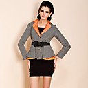 ts style vintage contrst couleur motif de vérification veste