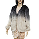 Elegant Long Sleeve Collarless Evening Mink Fur Jacket