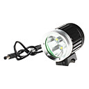 Rechargeable 4-Mode 3 x Cree T6 LED Headlamp Set (Battery Pack, US Plug Charger)