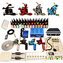 4 Cast Iron Tattoo Gun Kit for Lining and Shading with Aluminum Carrying Case