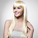 capless extra lungo grado superiore qualità sintetica parrucca bionda capelli lisci (0463-lpp699)