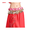 Performance Dancewear 338 Coins Velvet with Flowers Belly Dance Belt For Ladies More Colors