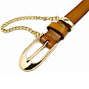 mode dame ketting trendy leren riem (110 * 1,8 * 0.3cm)