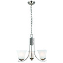 60W E27 Classic Glazen kroonluchter met 3 lichten