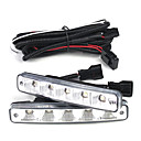 Universal Auto Etanche 5 LED blanches Feux de jour