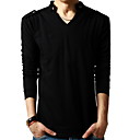 Männer Basis-Baumwolle mit V-Ausschnitt T-Shirt