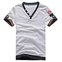 Männer einfarbige v-neck t-shirt