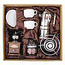 Koffie Series Boxed Cadeau (Moka & Siphon Pot, Grinder, kopjes) T-007