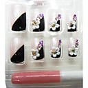 12pcs Full Cover Acrylic French False Finger Nail Art Tips