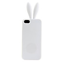 Rabbit Design Soft Case for iPhone 5 (White)