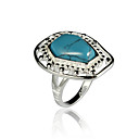 Elegante liga irregular Imitação Anel Gem Stone