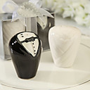 la sposa e lo sposo in ceramica sale e pepe matrimonio agitatori favore (set di 2)