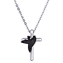 Titanio con hombres Collares de Cross