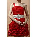 Delicado hecho a mano de raso / encaje de la boda / vestido de noche con rebordear Belt (más colores)