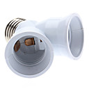  E27 1 to 2 LED Light Bulb Adapter Socket Splitter
