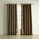 (Two Panels) Classic Embossed Stripe Polyester Blackout Curtains