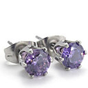 orecchini in acciaio zircone per uomini e donne (0,5 * 0,4 * 0,1 centimetri)