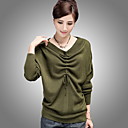 Frauen Casual Fledermaus Ärmel Pullover