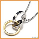 acero anillos colgante (cadena libre) (3,5 * 2 * 2 cm)