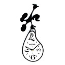 Artistic Floral Wall Clock 15.5"