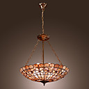 MONTROSE - Lustre Tiffany Floral com 3 Lâmpadas