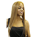 Lace Front Long Blonde gerade hochwertige synthetische japanischen Kanekalon Perücken