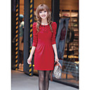 Women's Beaded Lace Knit Dress