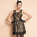 TS VINTAGE Floral Embroidery Sleeveless Princess Dress